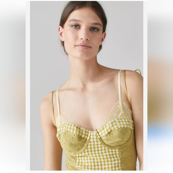 Urban Outfitters Felicity Eyelet Underwired Bustier Dress - Picture 4 of 11
